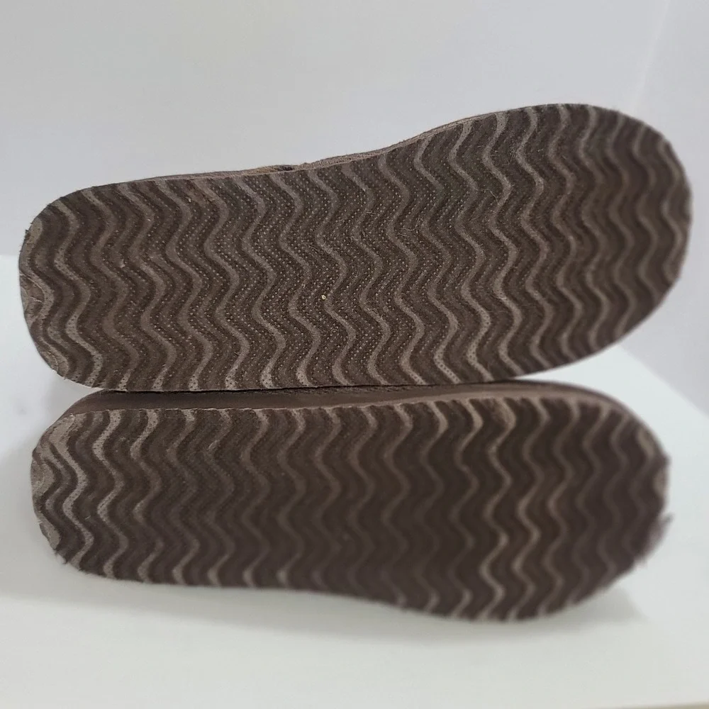 Jazzberry Brown Quilted Winter Boots 8.5‎  Faux Suede Warm Lining Cozy Cabincore